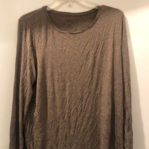 Apt 9 XL heathered brown long sleeve top
